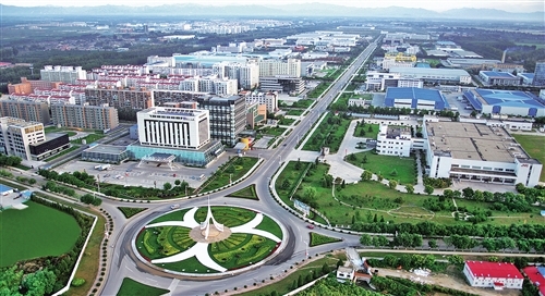 位于北京市順義區的北京臨空經濟核心區鳥瞰圖。 （資料圖片）